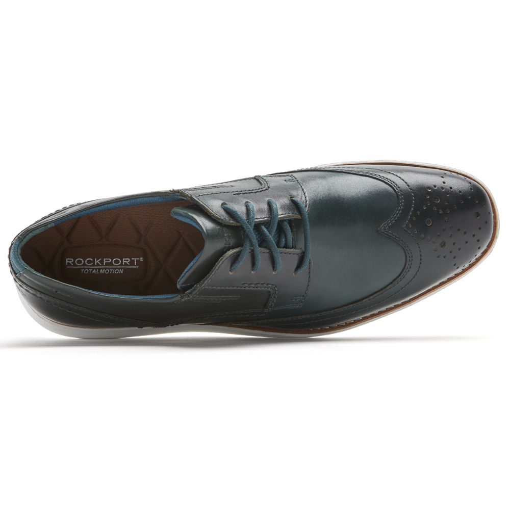 Sapatos Sociais Rockport Homem Verdes - Total Motion Sport Wingtip - 10958KGJZ